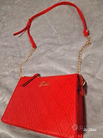 guess rossa tracolla borsa