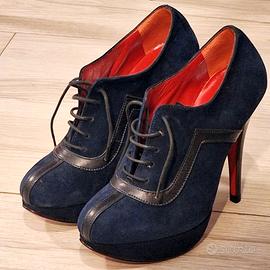 Scarpe Entourage  tacco 12 blu con scatola