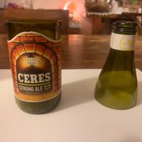 Bottiglia birra Ceres tagliata