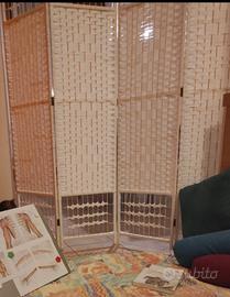 Paravento bianco da interno