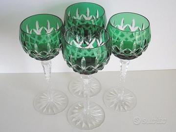 Bicchieri da vino, trasparenti, set da 4