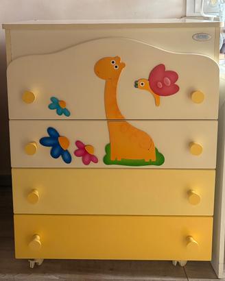 Cassettiera Azur per cameretta