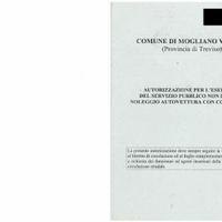 Licenza N.C.C. Comune di Mogliano Veneto