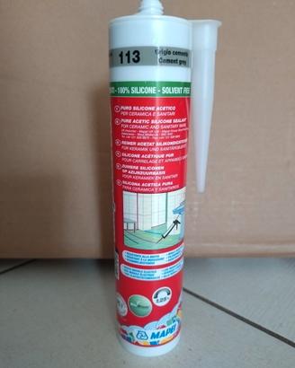 silicone acetico grigio Mapesil