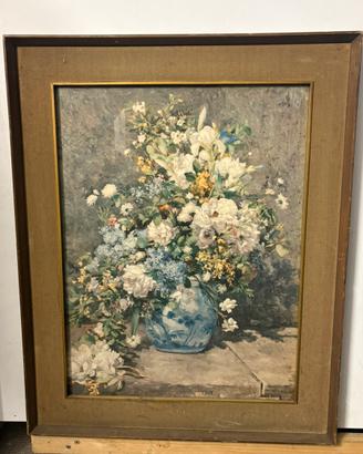 Riproduzione Renoir Bouquet di fiori 55x70