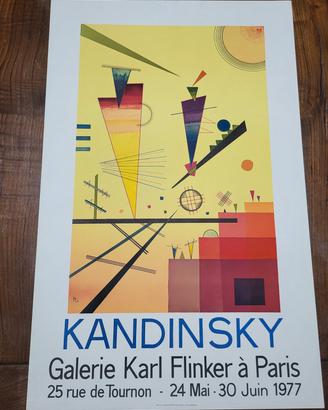KANDINSKY - Manifesto Originale Mostra Parigi 1977
