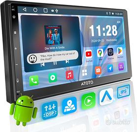 Autoradio 2 DIN con OBD, CarPlay senza fili