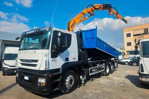 Iveco stralis 360 euro 5 gru e scarrabile 2008