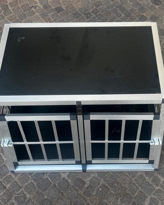 Kennel / Trasportino cani in alluminio per auto