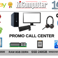 CALL CENTER POSTAZIONE PC I5 MONITOR 22" CUFFIA BT