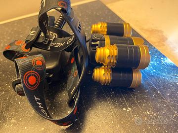 Lampada frontale a led diverse modalità