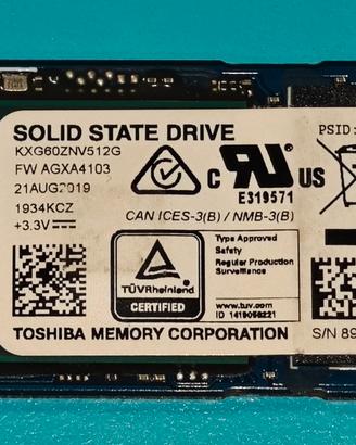 SSD 512gb Nvme PCI-E