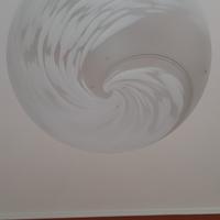 lampadario rotondo in vetro