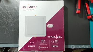 Plafoniera da incasso led 24W nuove