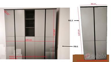 lotto 19 pezzi mobili ufficio