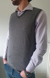 Gilet grigio uomo lana