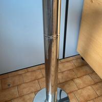 Tavolino espositore in acciaio per interni esterni