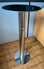 Tavolino espositore in acciaio per interni esterni