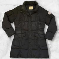 Moncler Piumino lungo imbottito parka blue navy 90