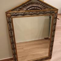 Specchiera grande in vero legno