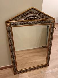 Specchiera grande in vero legno