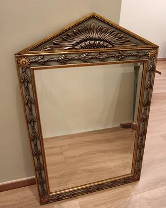 Specchiera grande in vero legno