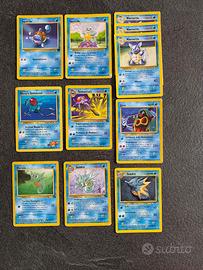Lotto n•3 - carte pokemon tipo acqua