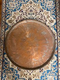 Grande piatto in rame diametro 60 cm