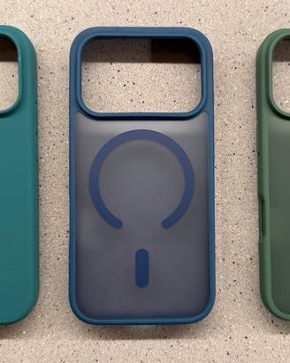 3 Cover Iphone 17 Pro + 2 vetri schermo