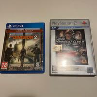 The division 2  Ps4 e Midnight club Ps2