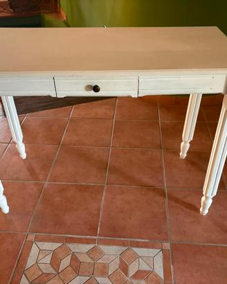 Scrivania shabby chic/consolle shabby chic