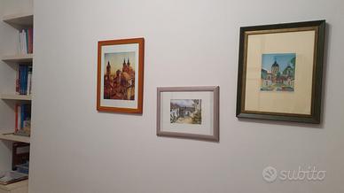 Quadri con girasoli ed altro soggetto