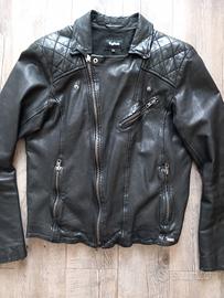 Giacca in pelle moto Cafe Racer, biker style