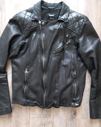 Giacca in pelle moto Cafe Racer, biker style