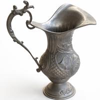 Brocca in Peltro SIF - Lavorata a Mano - Vintage 