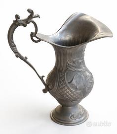 Brocca in Peltro SIF - Lavorata a Mano - Vintage 