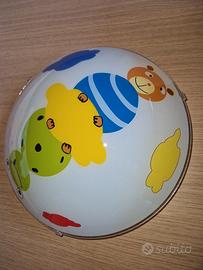 plafoniera rana orso cameretta bambini