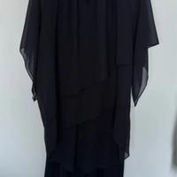 Tuta elegante blu con casacca