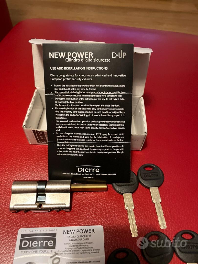 Dierre - New Power  Cilindro di alta sicurezza 