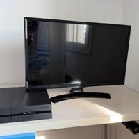 PS4-TV LG 32 pollici-2 pad- cuffie logitech