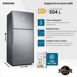 SAMSUNG - Frigorifero 2 porte RT50K633PSL/ES Class