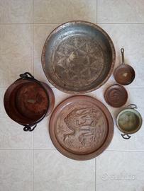 PENTOLE E PIATTI IN RAME