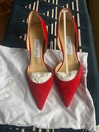 Decolleté rosso Jimmy Choo