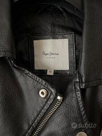 Giubbotto Pepe Jeans in pelle nero taglia XS