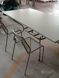 Set tavolo + sedie 6 sedie giardino