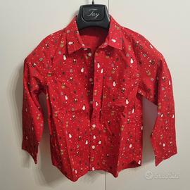 Camicia Natalizia bimbo, taglia 6/7 anni.