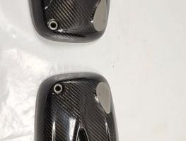 COPPIA PROTEZIONE COPERCHIO VALVOLA IN CARBONIO PE