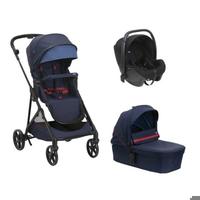 Trio Chicco Seety Oxford Blue con Seggiolino Kory 