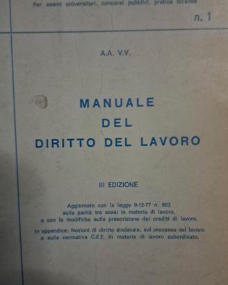 MANUALE DEL DIRITTO DEL LAVORO
