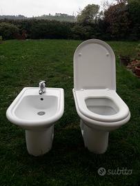 Coppia di sanitari Wc e Bidet Dolomite